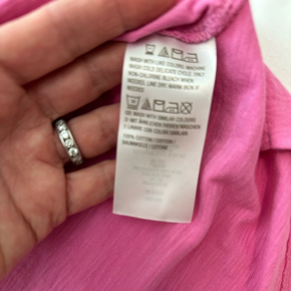 Studio Park x Kerstin Lindquist Isabella Crew Neck Tee, Pink Rose, Sz Small - Picture 4 of 6